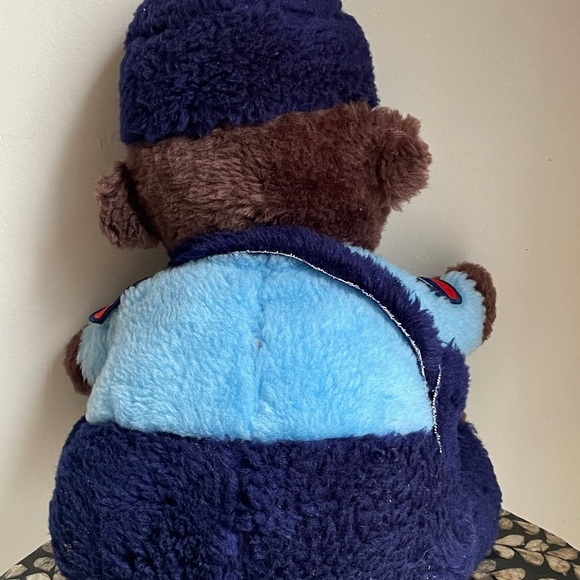 80’s 🇨🇦Canada Post- Mighty Star Plush Teddy Bear in Blue Uniform- Vintage - Picture 4 of 4